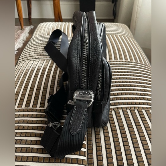 Coach Black Pebble Leather Crossbody Bag - Picture 5 of 14